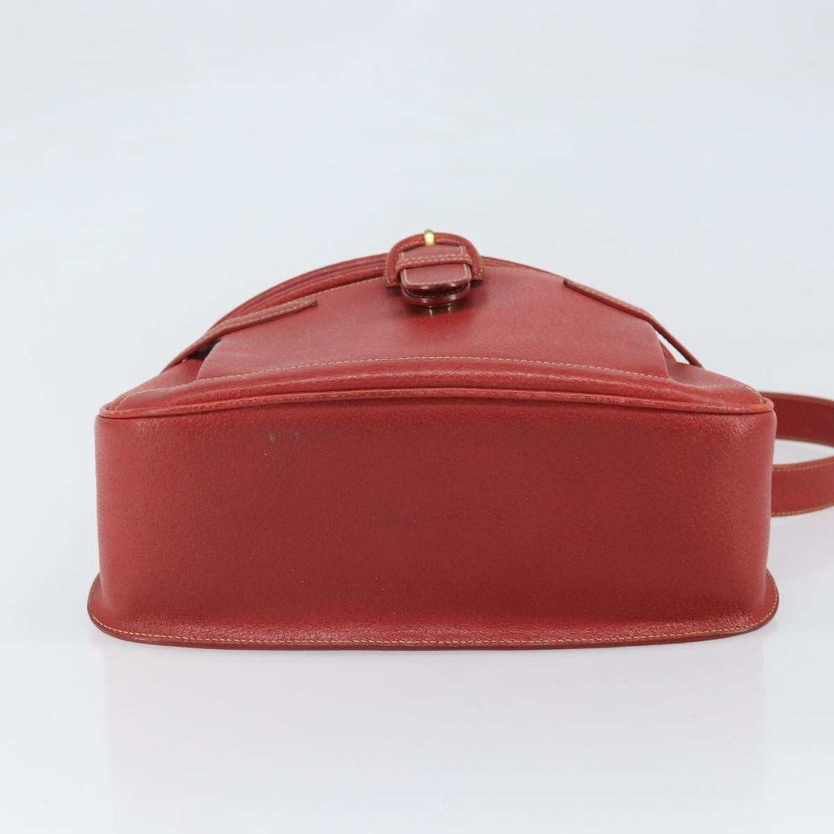 Gucci Vintage Leather Red Leather Shoulder Bag Bag (Pre-Owned)