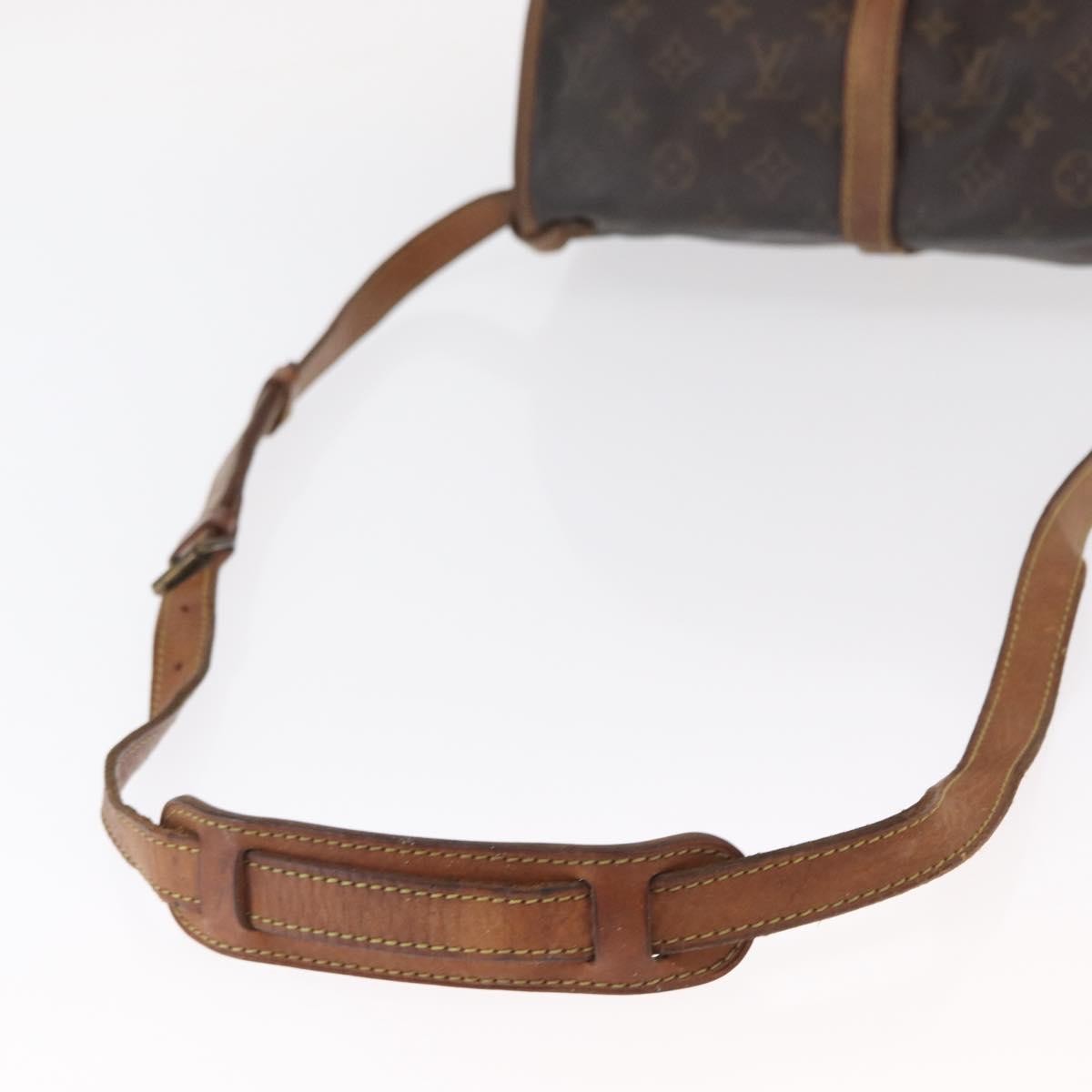 Louis Vuitton Saumur Monogram Canvas Brown Canvas Shoulder Bag Bag (Pre-Owned)