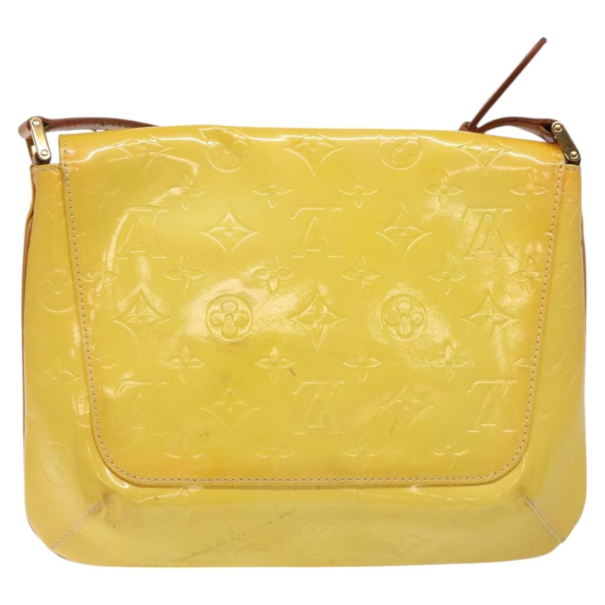 Louis Vuitton Thompson Street Monogram Vernis Yellow Patent_Leather Shoulder Bag Bag (Pre-Owned)