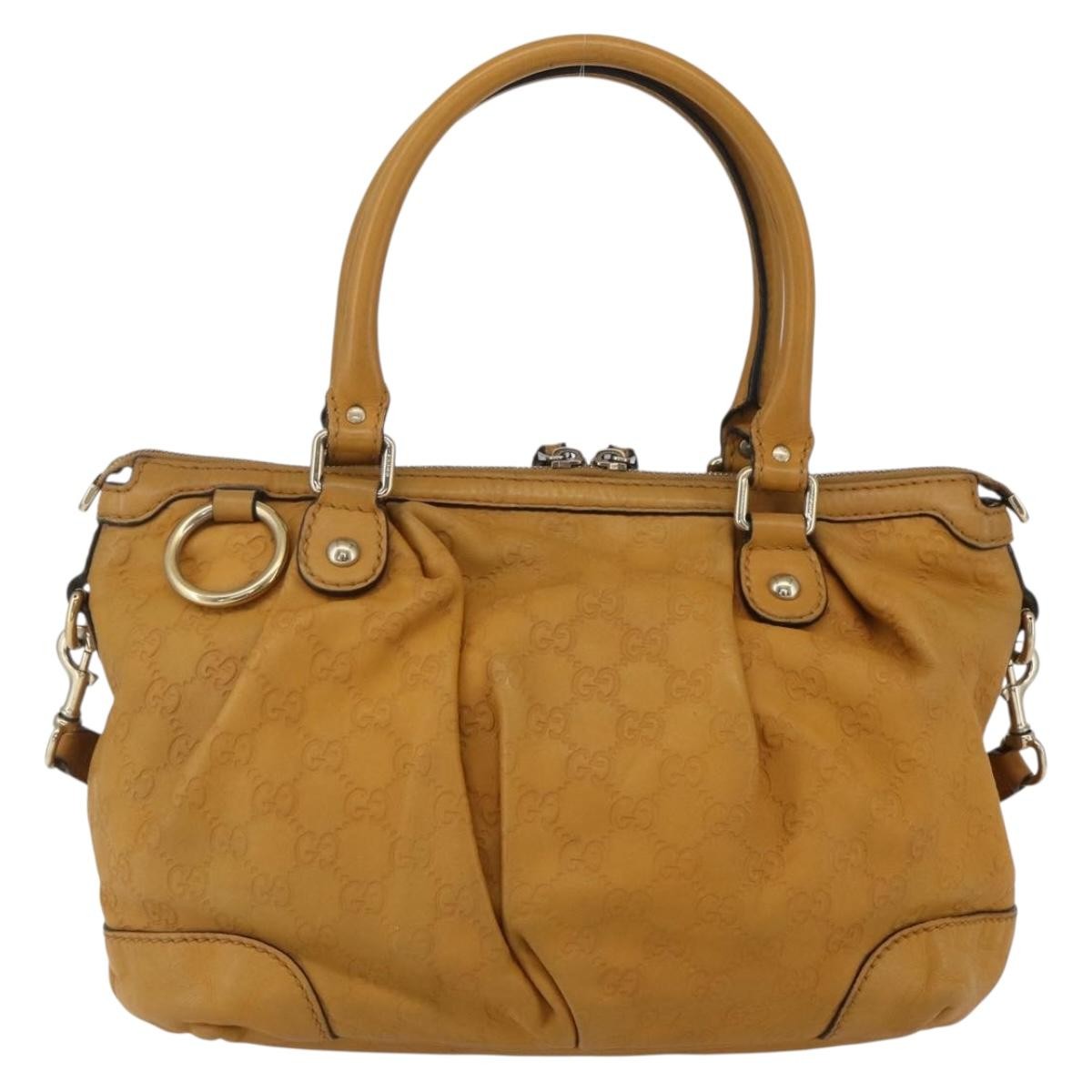 Gucci Sukey Top Handle Satchel Guccissima Leather Brown Leather Tote Bag Bag (Pre-Owned)