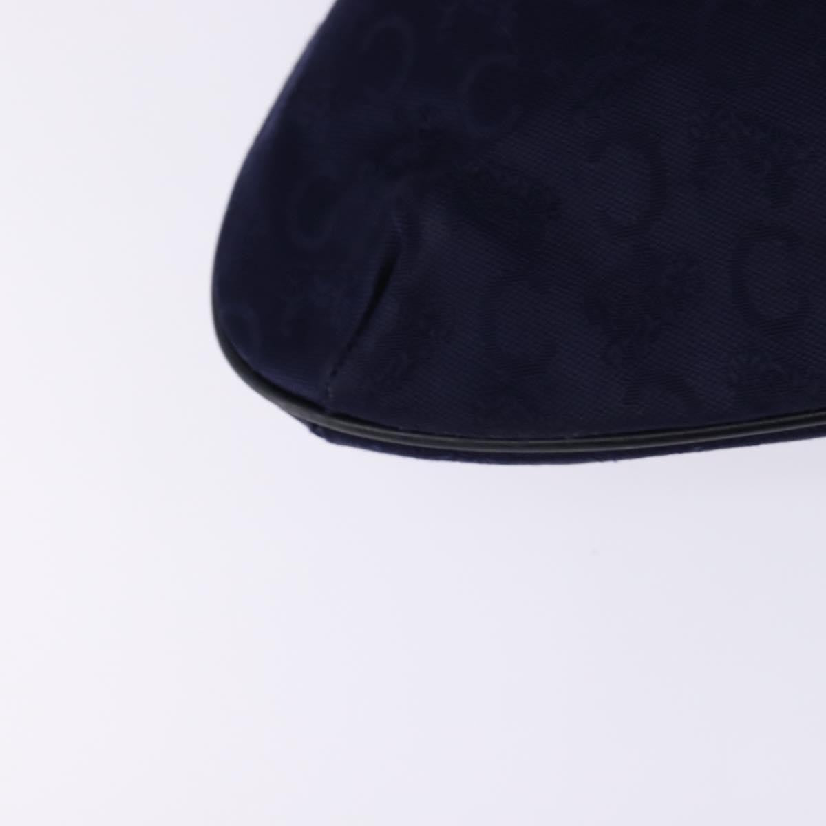 Celine C Sulky Canvas Navy Canvas Handbag (Pre-Owned)