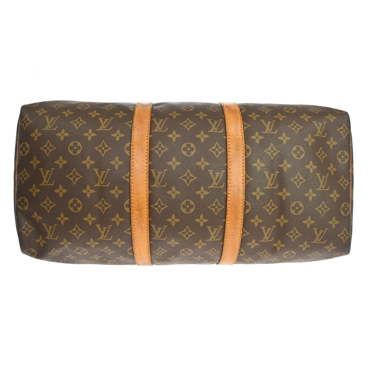 Louis Vuitton Keepall Monogram Canvas Brown Canvas Travel Bag Bag (Pre-Owned)