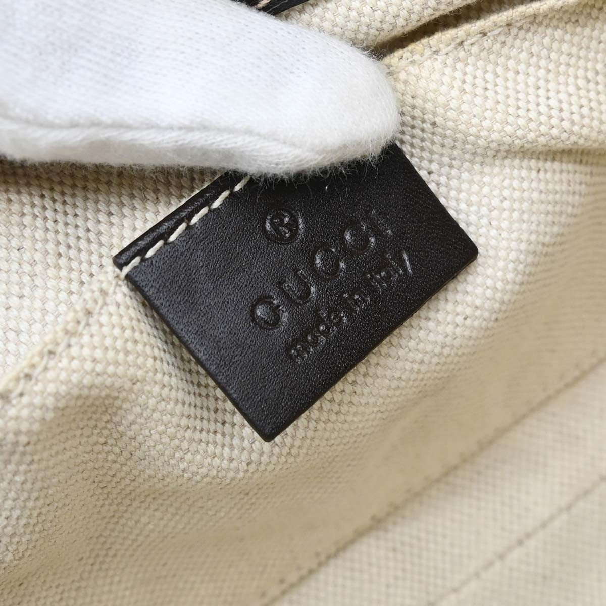 Gucci Mayfair Gg Canvas Beige Canvas Shoulder Bag Bag (Pre-Owned)