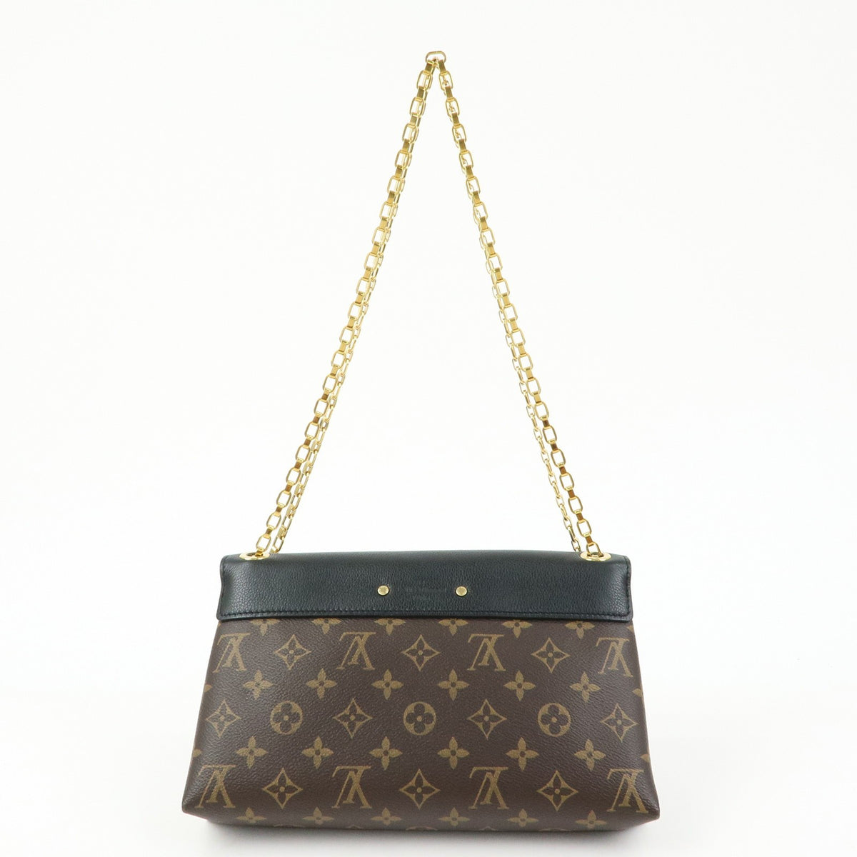 Louis Vuitton Pallas Chain Monogram Canvas And Calfskin Brown Canvas Shoulder Bag Bag (Pre-Owned)