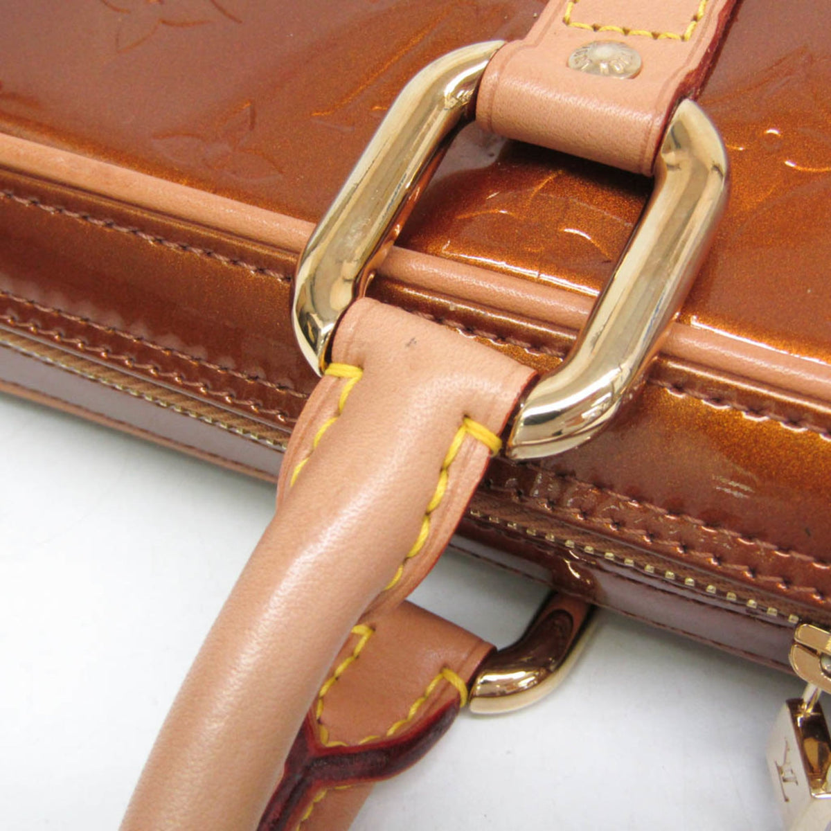 Louis Vuitton Vandam Monogram Vernis Brown Patent_Leather Handbag (Pre-Owned)