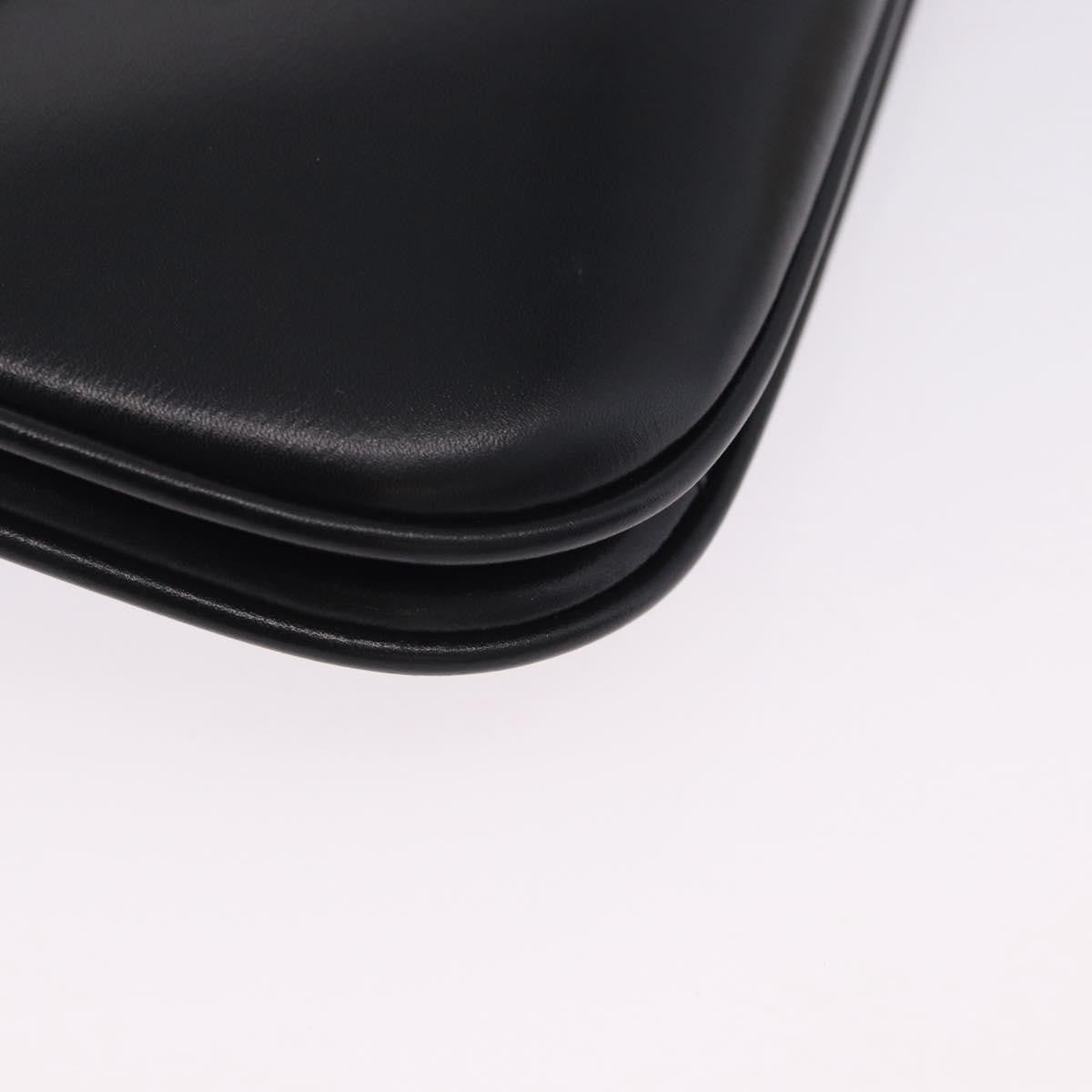 Bally Vintage Leather Black Leather Shoulder Bag Bag (Pre-Owned)