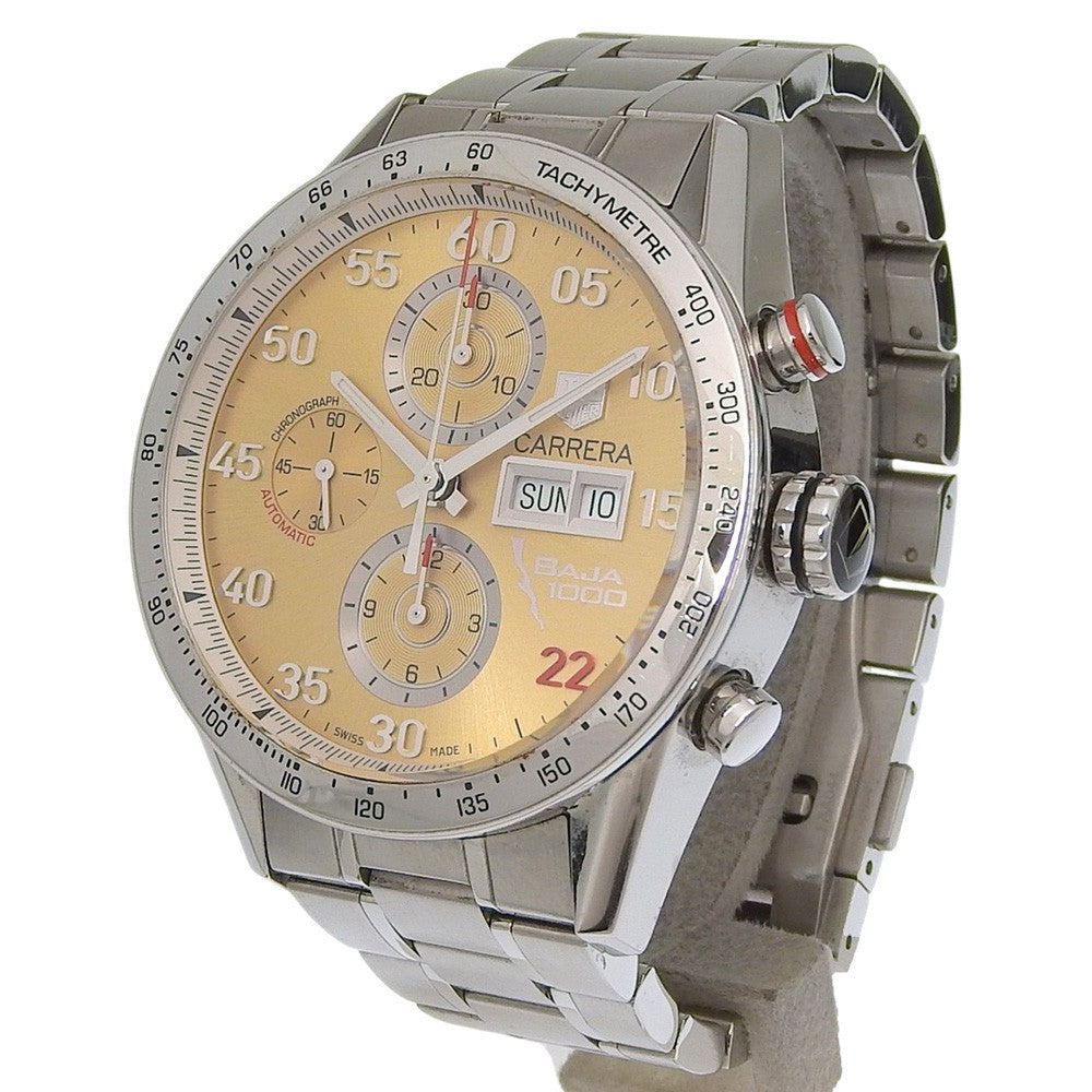 Tag Heuer Carrera Calibre 16 Chronograph Day Date Automatic Stainless Steel Watch (Pre-Owned)