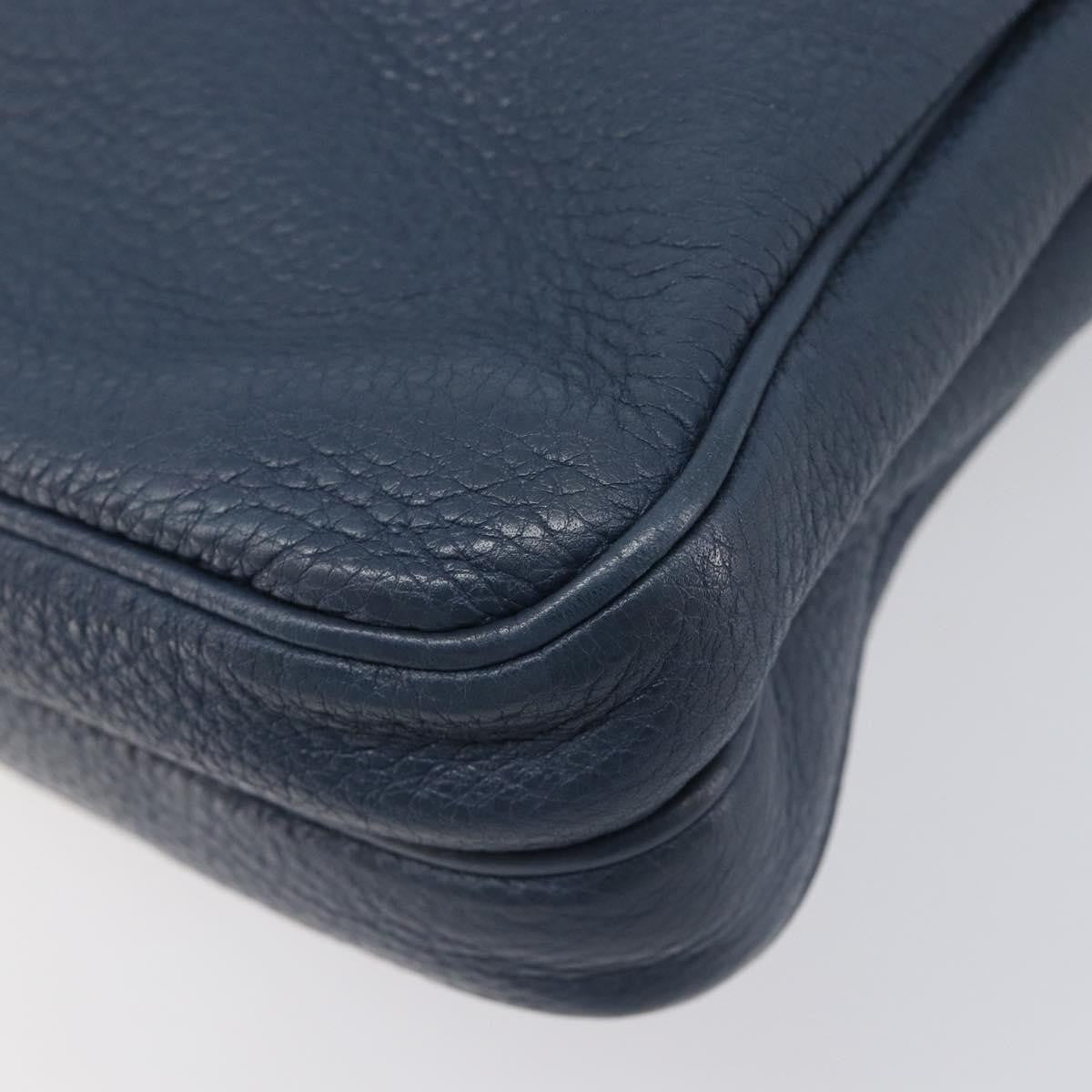 Prada Messenger Saffiano Leather Navy Leather Handbag (Pre-Owned)