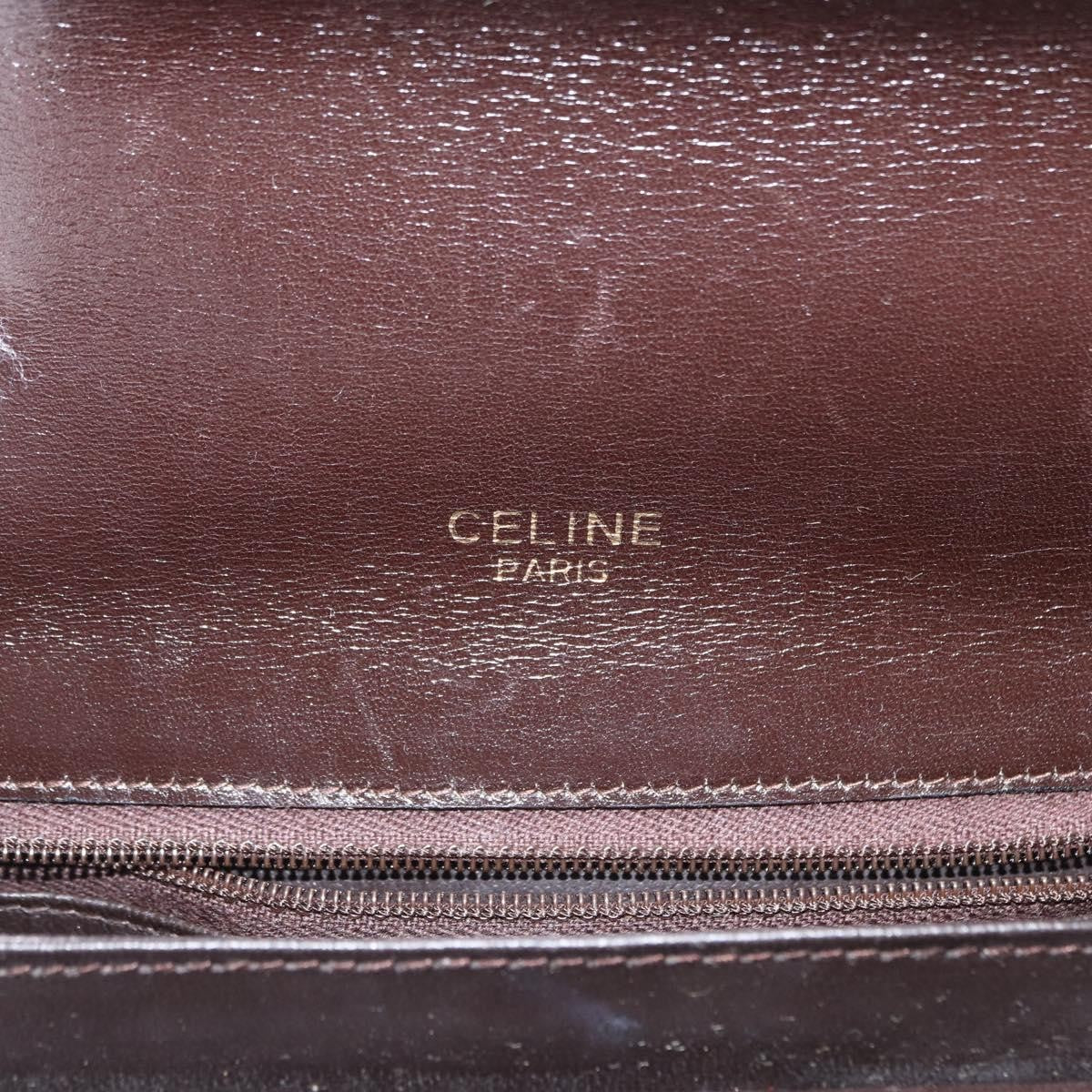 Celine Vintage Horse Carriage C Macadam Canvas And Leather Beige Canvas Shoulder Bag Bag (Pre-Owned)