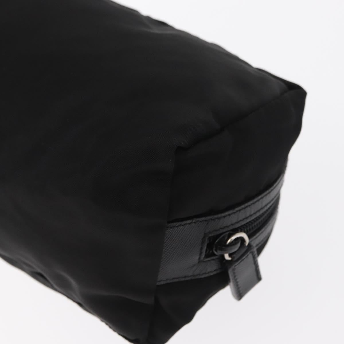 Prada Logo Pouch Nylon Black Nylon Clutche & Pouche Bag (Pre-Owned)