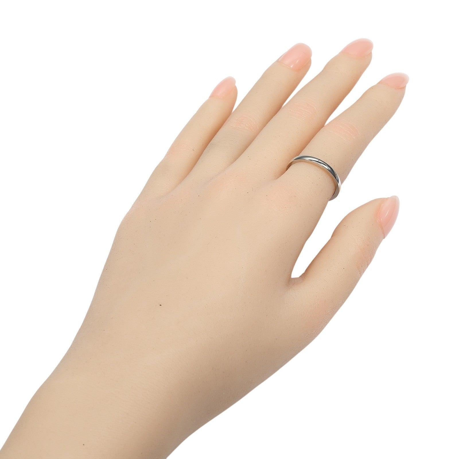 Cartier Ballerine Wedding Band 950 Platinum Silver Platinum Ring Jewelry (Pre-Owned)