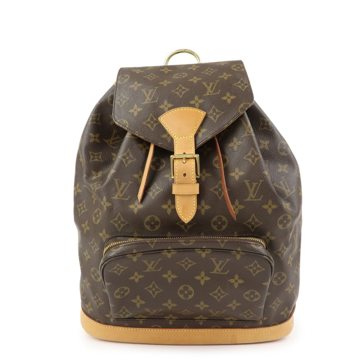 Louis Vuitton Vintage Montsouris Monogram Canvas Brown Canvas Backpack Bag (Pre-Owned)