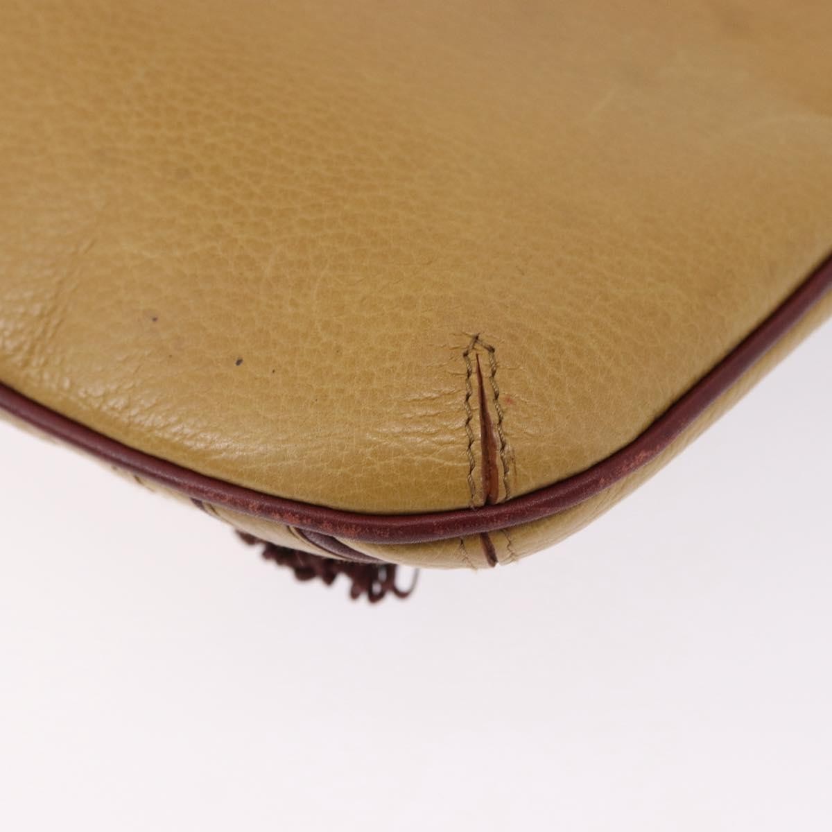 Cartier Tasseled Must De Cartier Leather Brown Leather Shoulder Bag Bag (Pre-Owned)