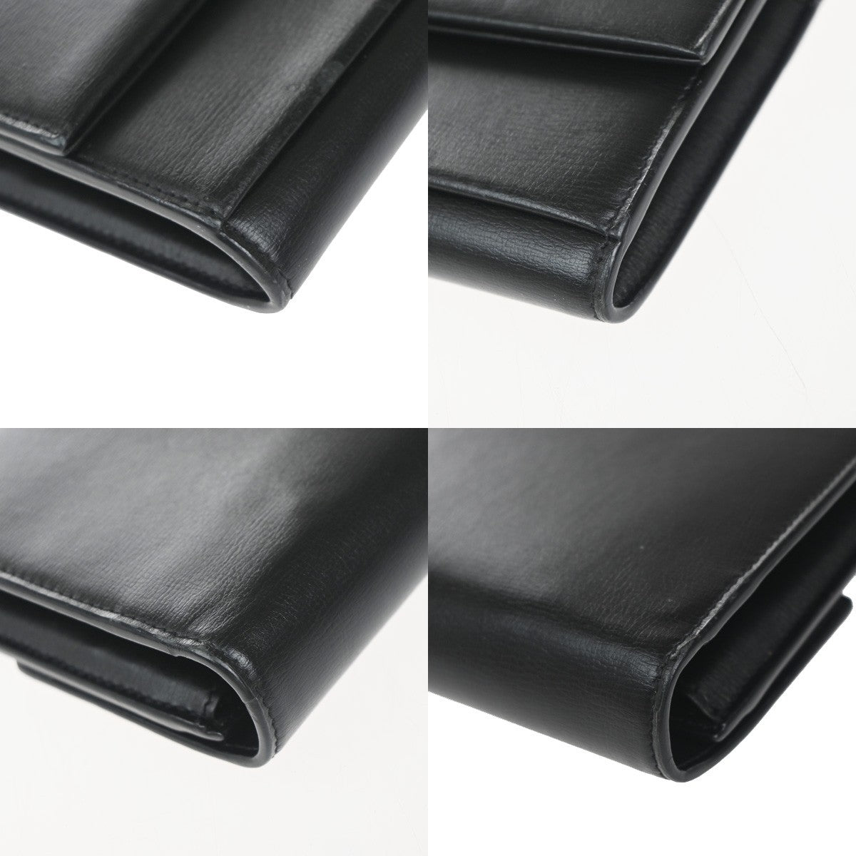 Saint Laurent Bellechasse Flap Leather Black Leather Wallets Accessory (Pre-Owned)