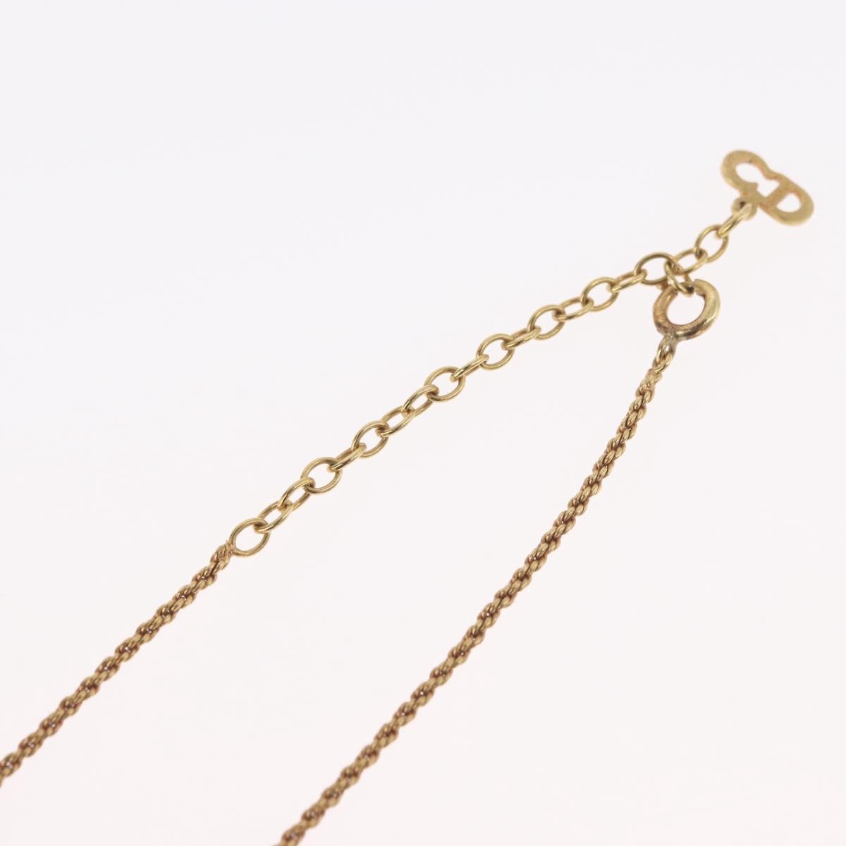 Christian Dior Cd Pendant Gold-Plated Gold Gold_Plated Necklace Jewelry (Pre-Owned)