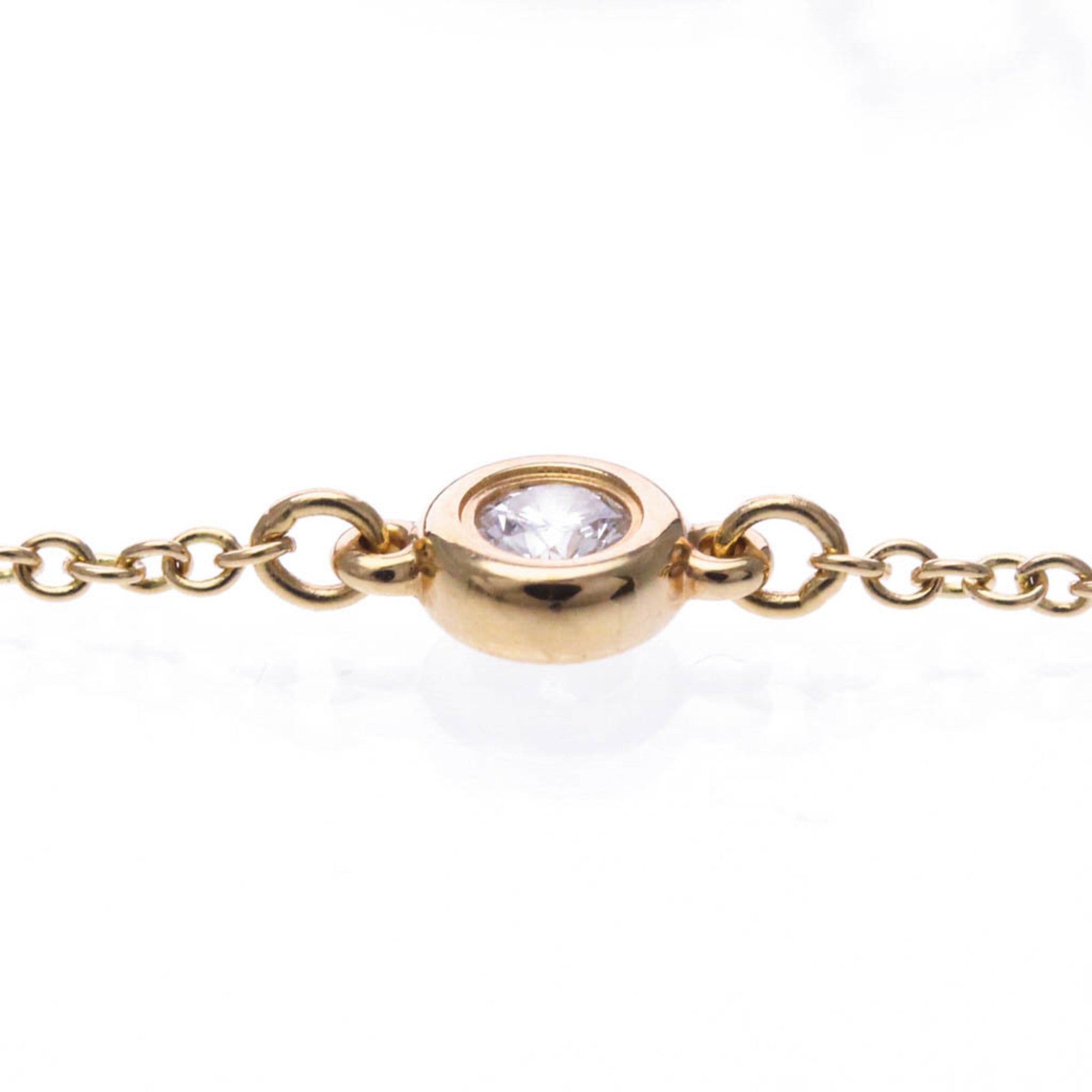 Tiffany & Co. Elsa Peretti Diamonds By The Yard 18K Rose Gold With Diamond Gold Pink_Gold Bracelet Jewelry (Pre-Owned)