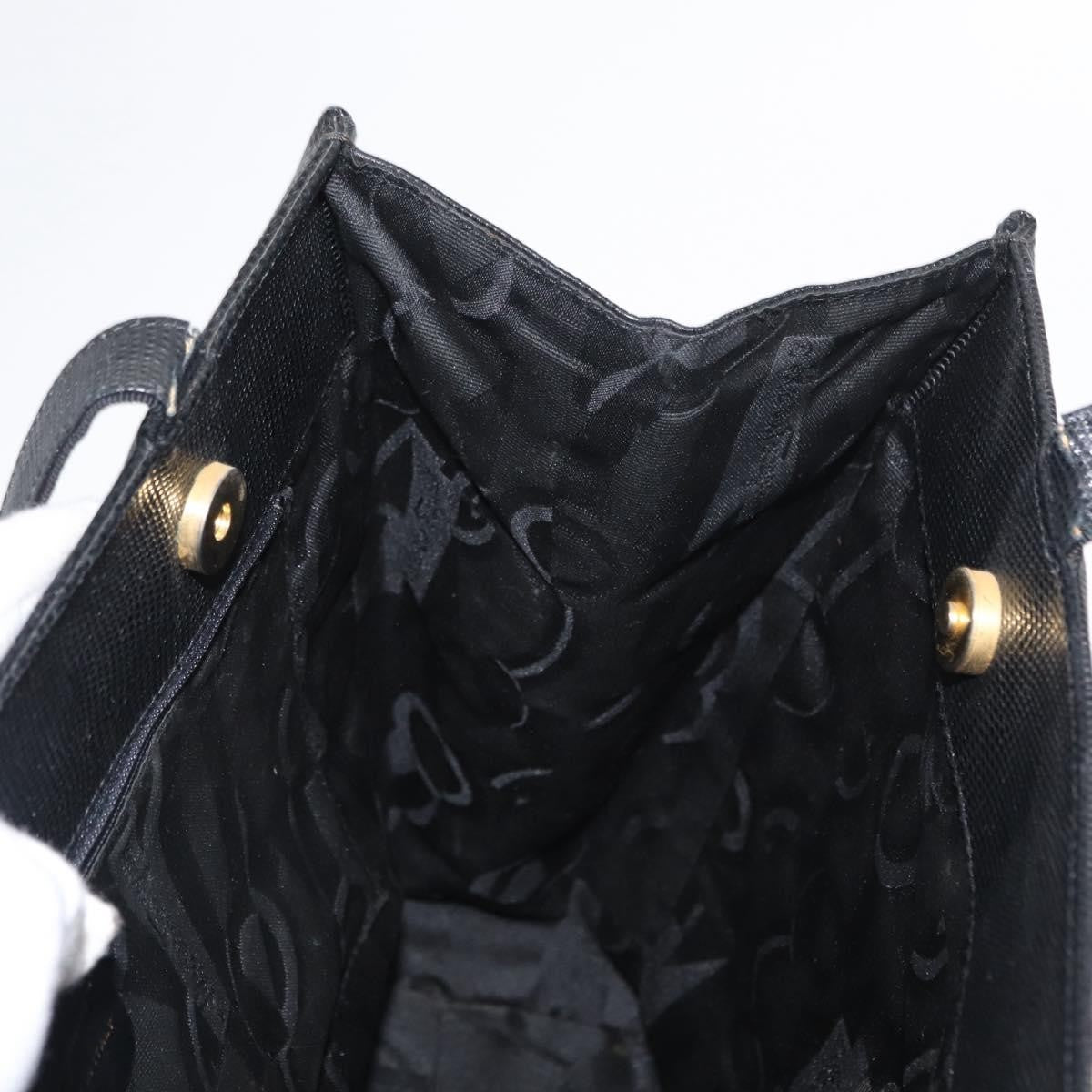 Salvatore Ferragamo Vala Tote Leather Black Leather Tote Bag Bag (Pre-Owned)