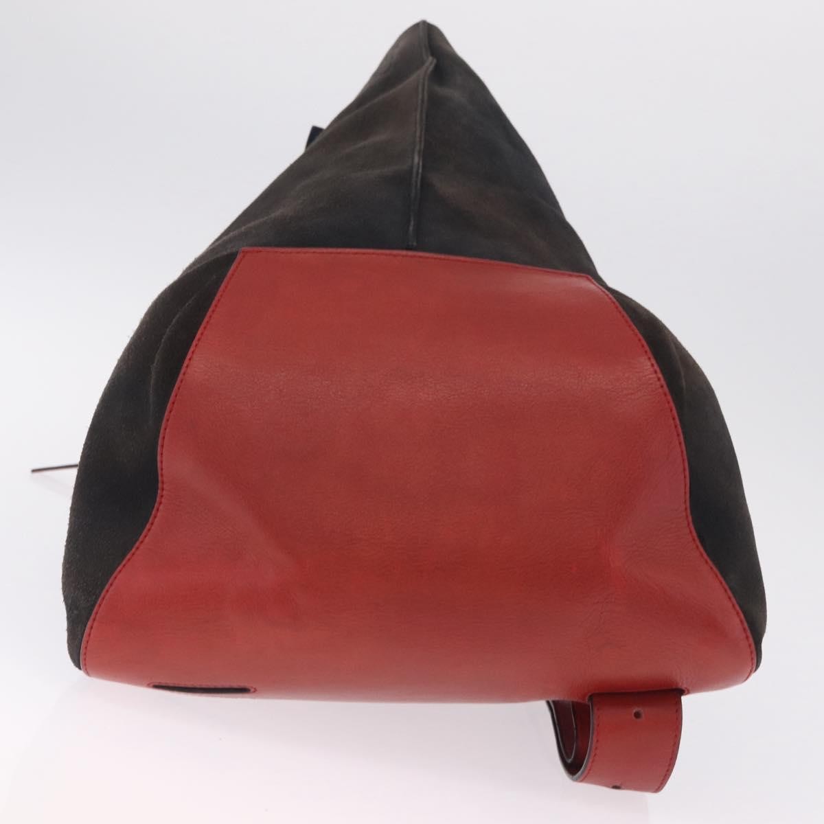 Loewe Anton Suede Brown Suede Backpack Bag (Pre-Owned)