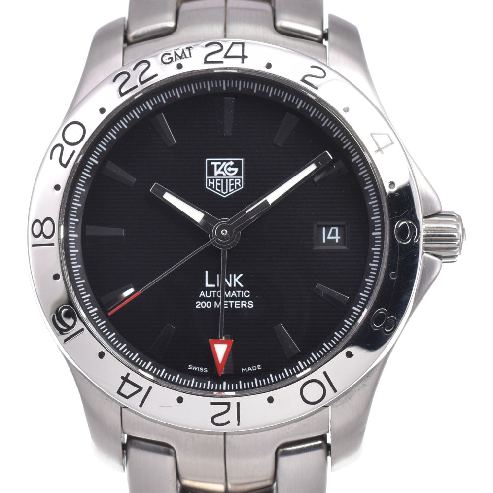 Tag Heuer Link Gmt Automatic Stainless Steel Watch (Pre-Owned)