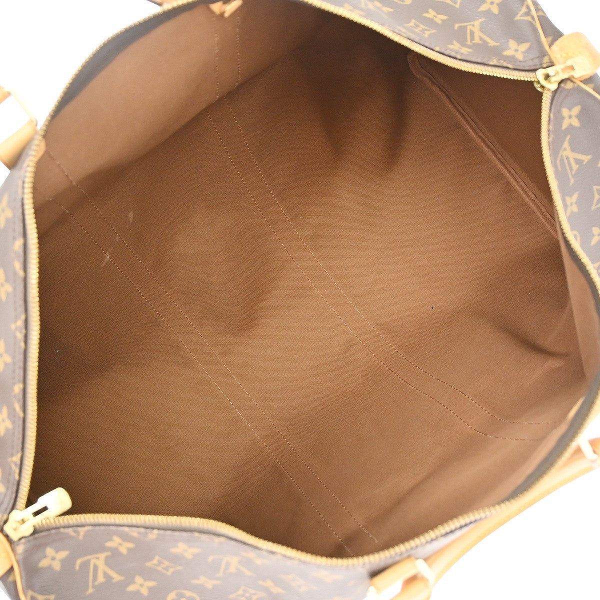Louis Vuitton Keepall Monogram Canvas Brown Canvas Travel Bag Bag (Pre-Owned)