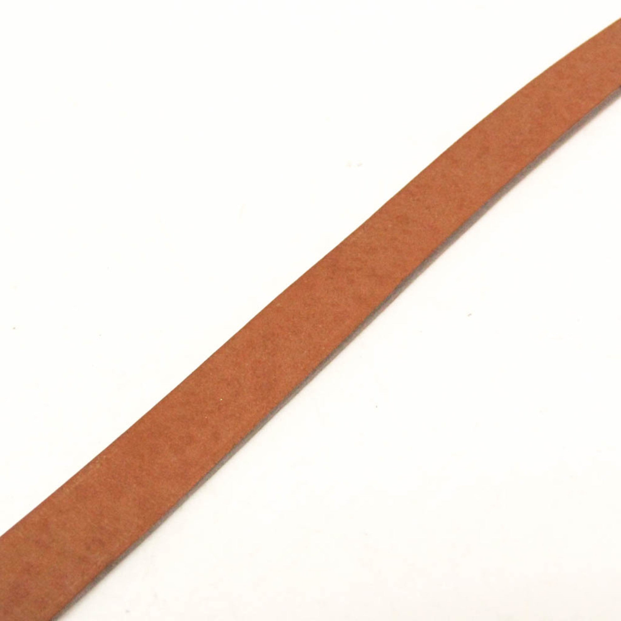 Hermes Hapi 3 Leather With Metal Pink Leather Bracelet Jewelry (Pre-Owned)