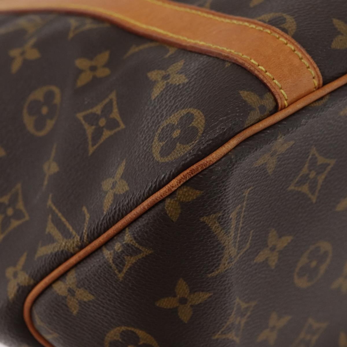 Louis Vuitton Shopping Sac Monogram Canvas Brown Canvas Handbag (Pre-Owned)
