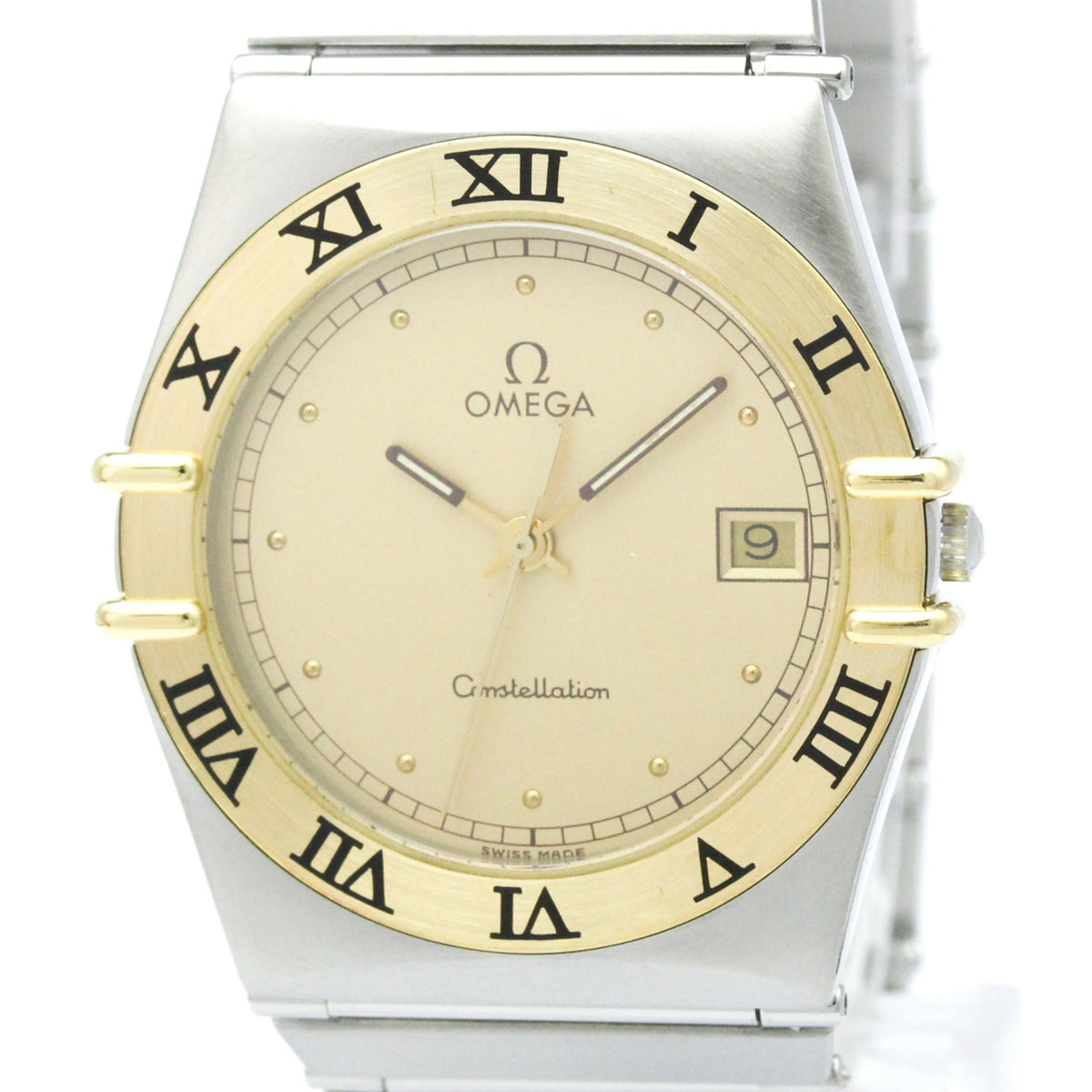Omega Constellation Quartz Stainless Steel And Yellow Gold Watch (Pre-Owned)