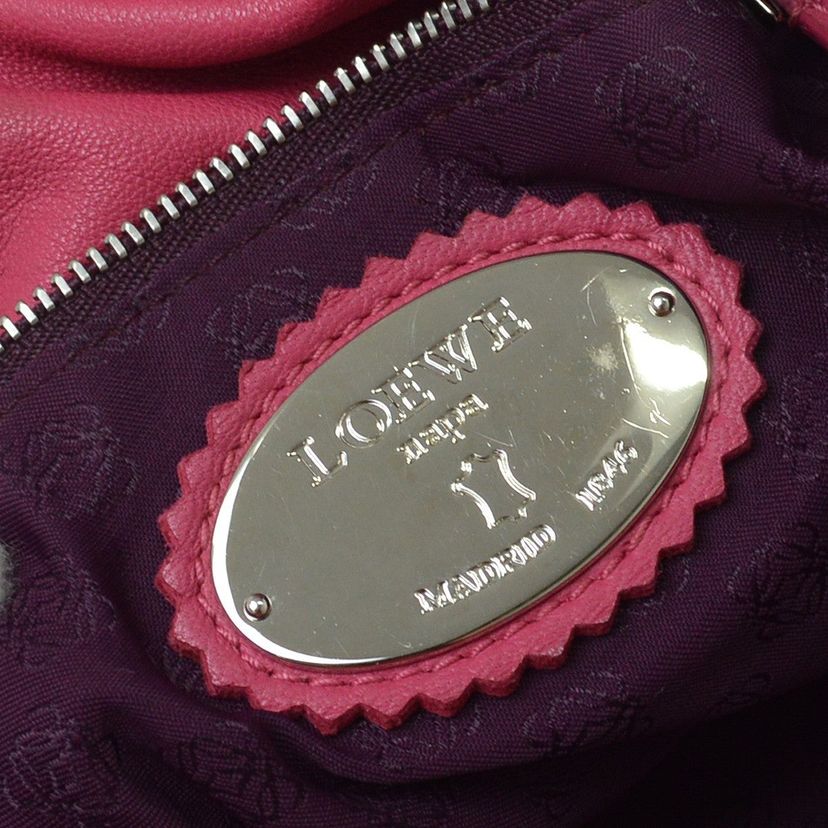 Loewe Flamenco Leather Pink Leather Shoulder Bag Bag (Pre-Owned)