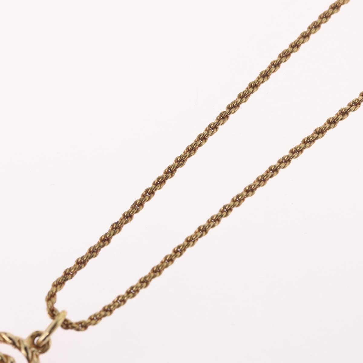 Christian Dior Cd Pendant Gold-Plated Gold Gold_Plated Necklace Jewelry (Pre-Owned)