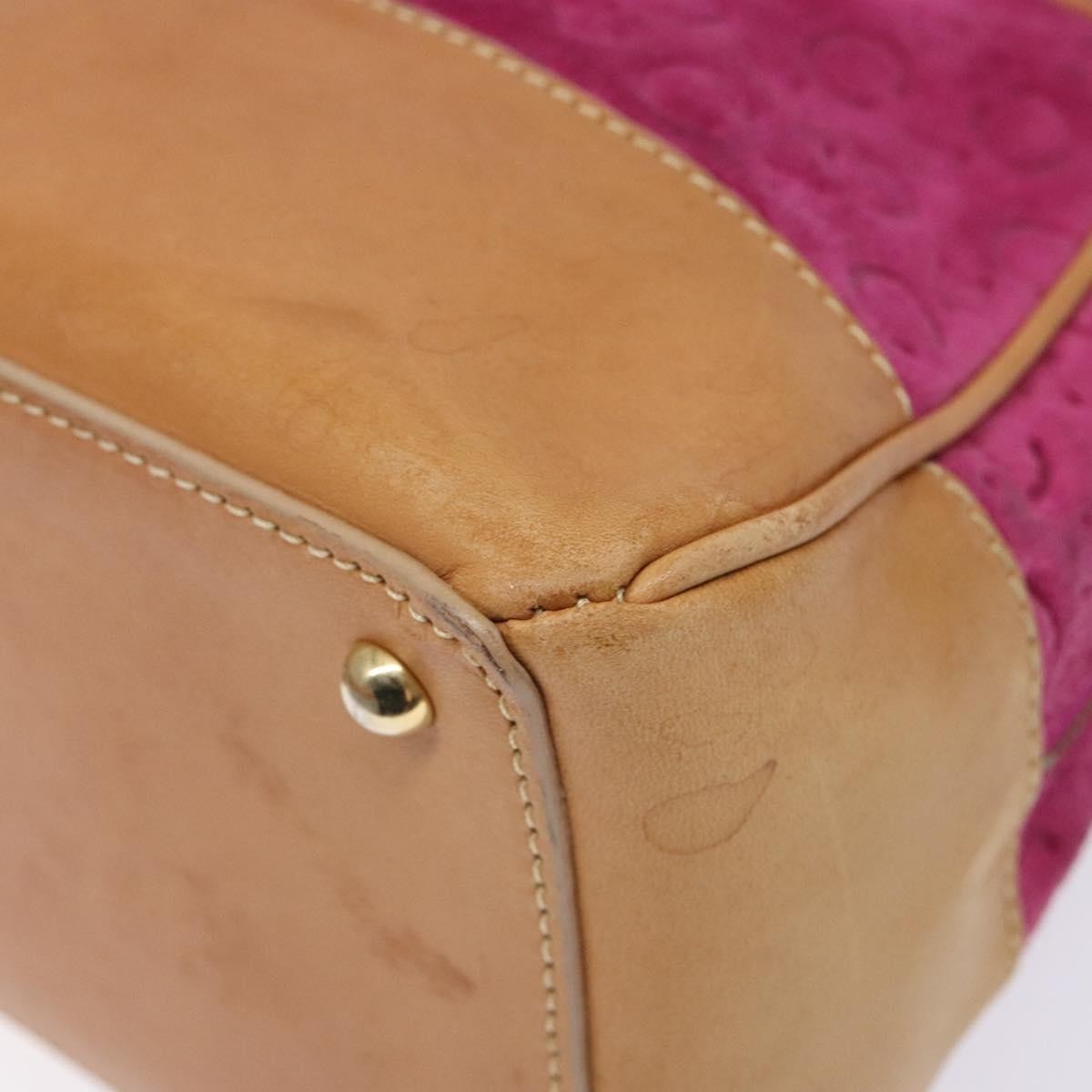 Celine Vintage Macadam C Macadam Suede Purple Suede Handbag (Pre-Owned)