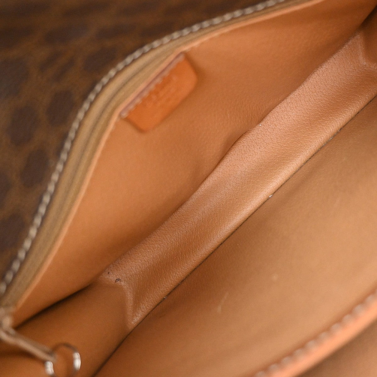 Celine Vintage Macadam Canvas And Leather Brown Canvas Shoulder Bag Bag (Pre-Owned)