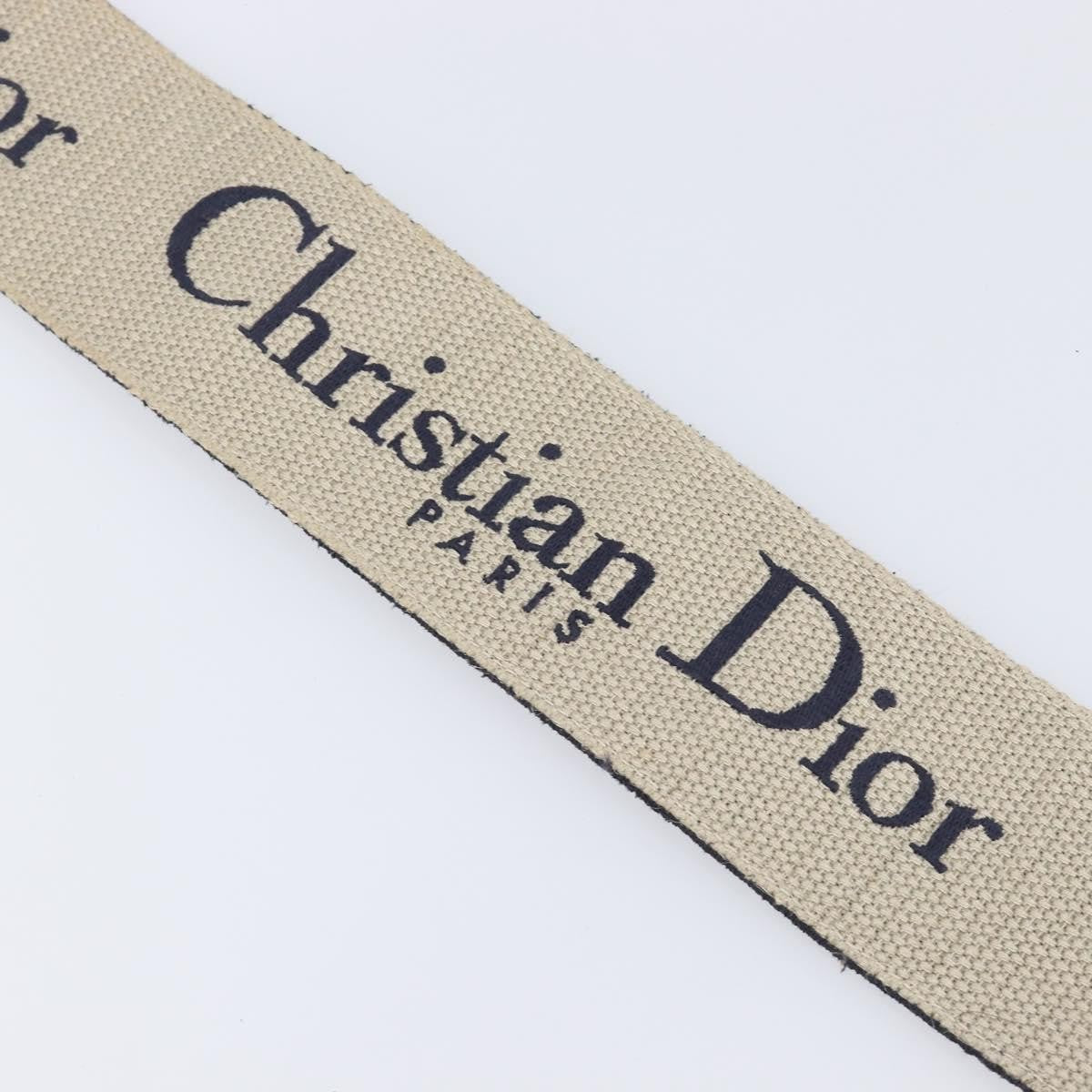 Christian Dior Shoulder Strap Embellished Canvas Navy Canvas Straps Accessory (Pre-Owned)