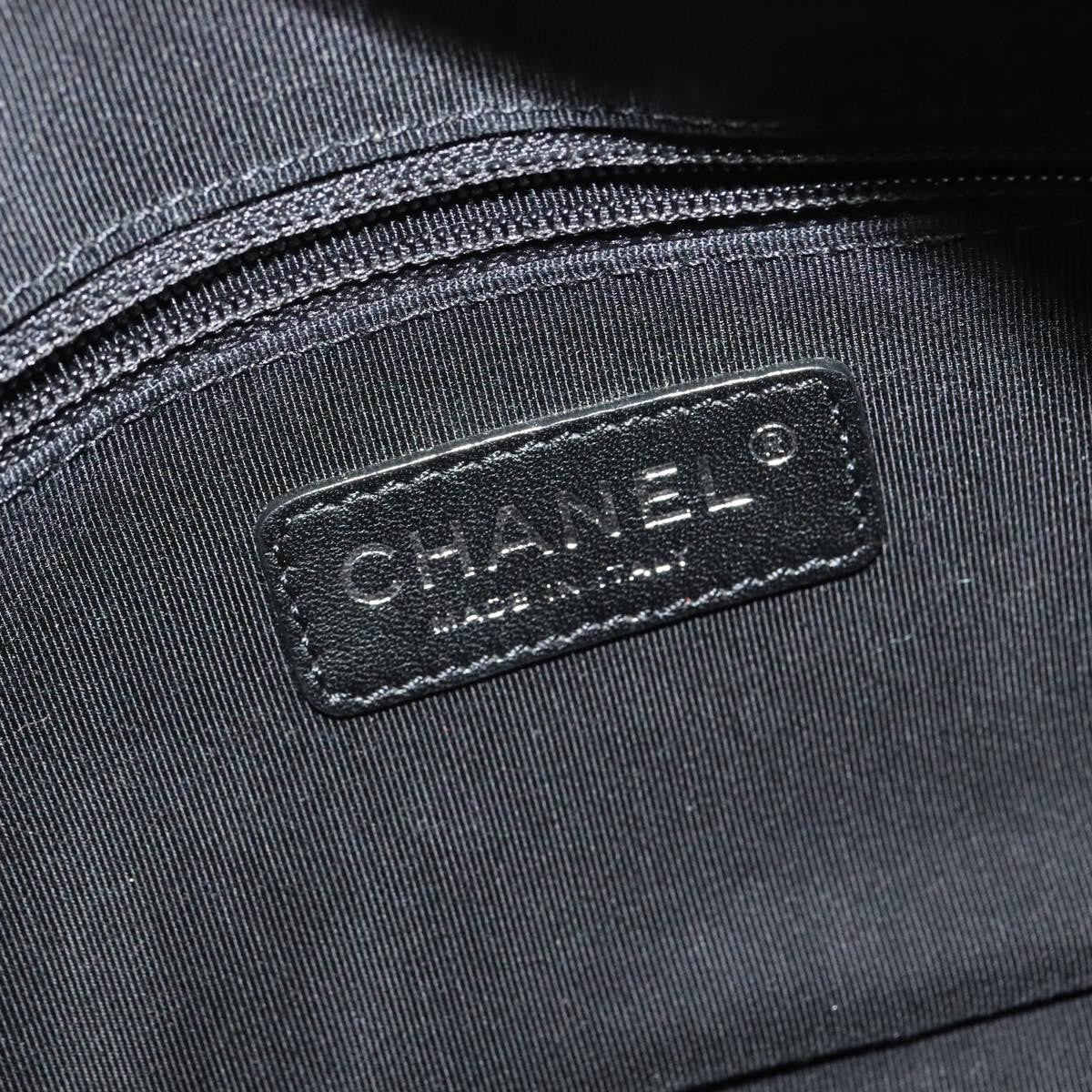Chanel Camera Case Woven Stitch Patent Beige Glass Shoulder Bag Bag (Pre-Owned)
