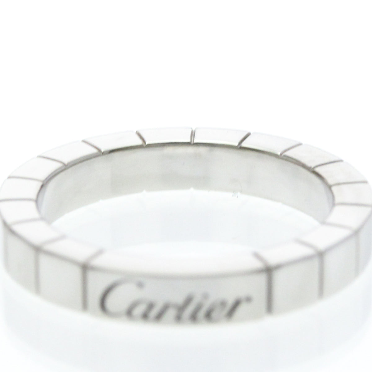 Cartier Lanieres Platinum Silver Platinum Ring Jewelry (Pre-Owned)