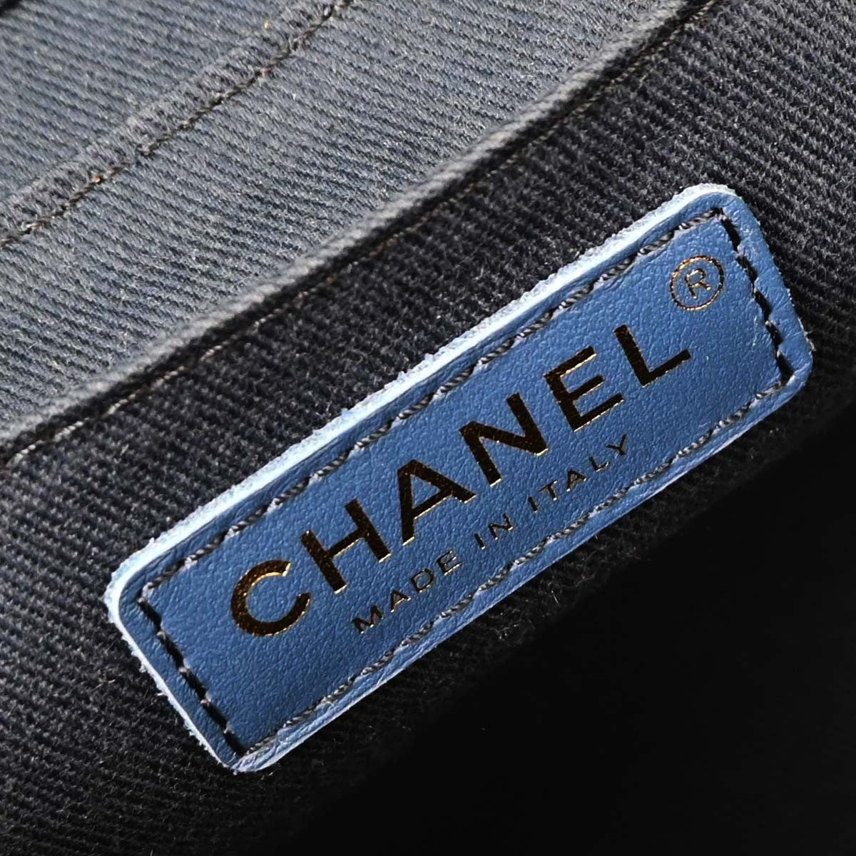 Chanel Vanity Case Quilted Denim Blue Denim_Jeans Handbag (Pre-Owned)