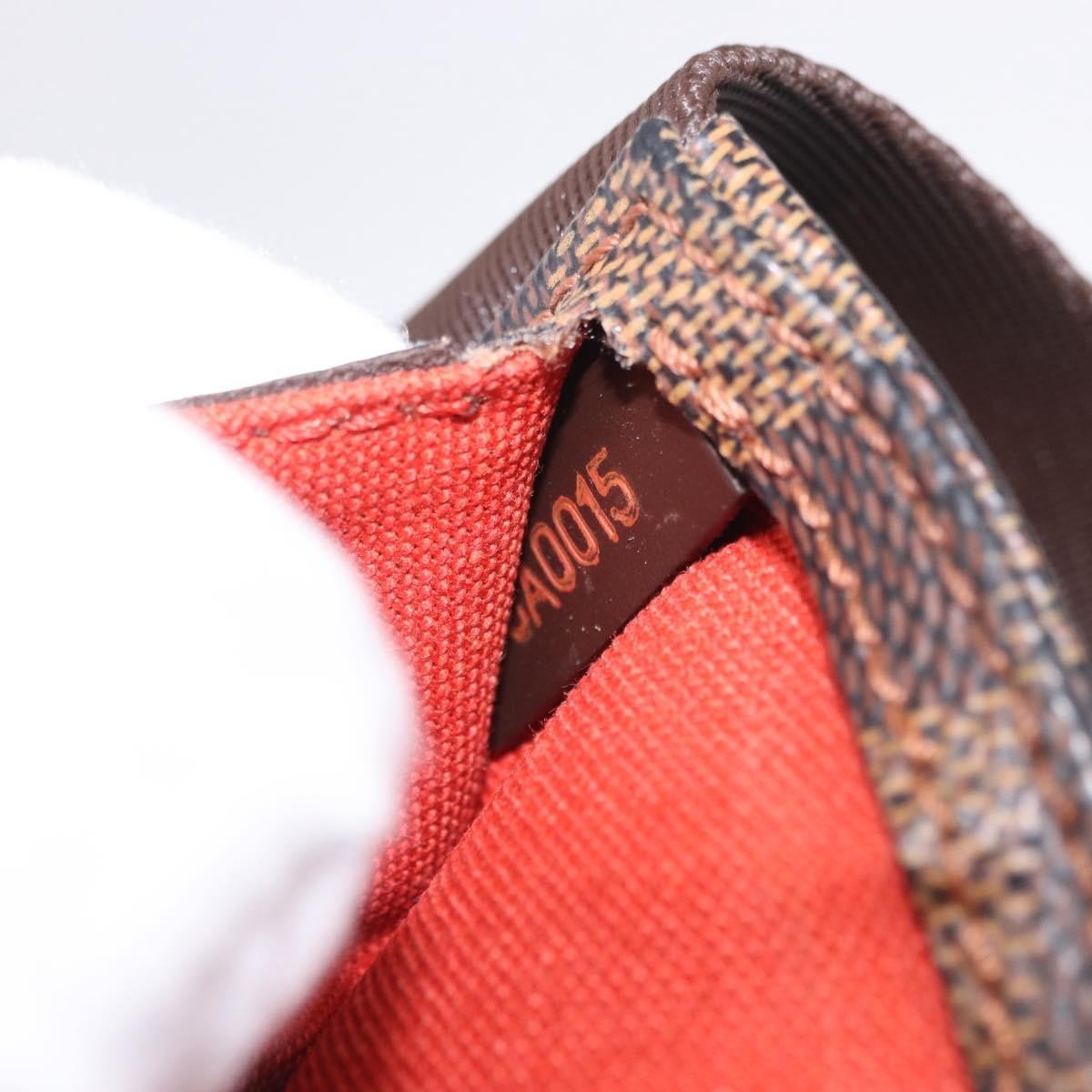 Louis Vuitton Geronimos Waist Damier Ebene Brown Canvas Shoulder Bag Bag (Pre-Owned)