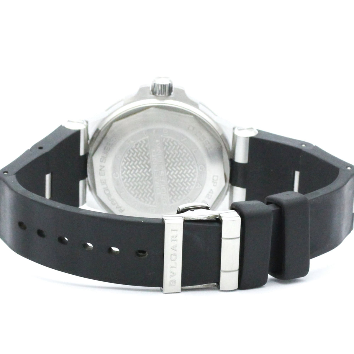 Bvlgari Diagono Automatic Stainless Steel And Rubber Watch (Pre-Owned)