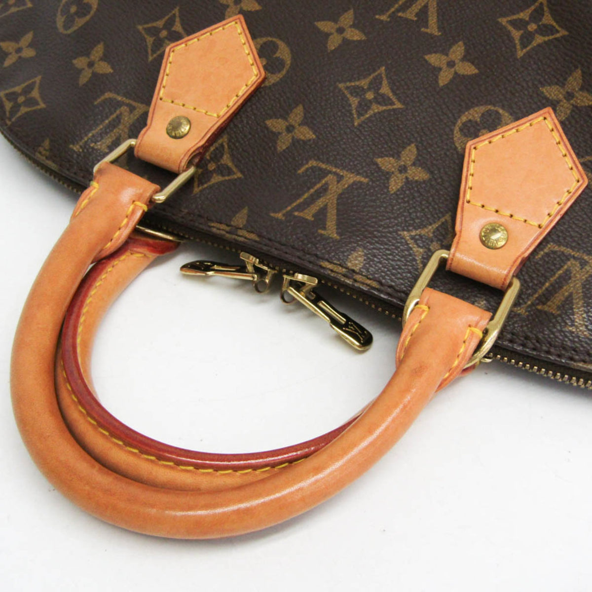 Louis Vuitton Alma Monogram Brown Canvas Handbag (Pre-Owned)