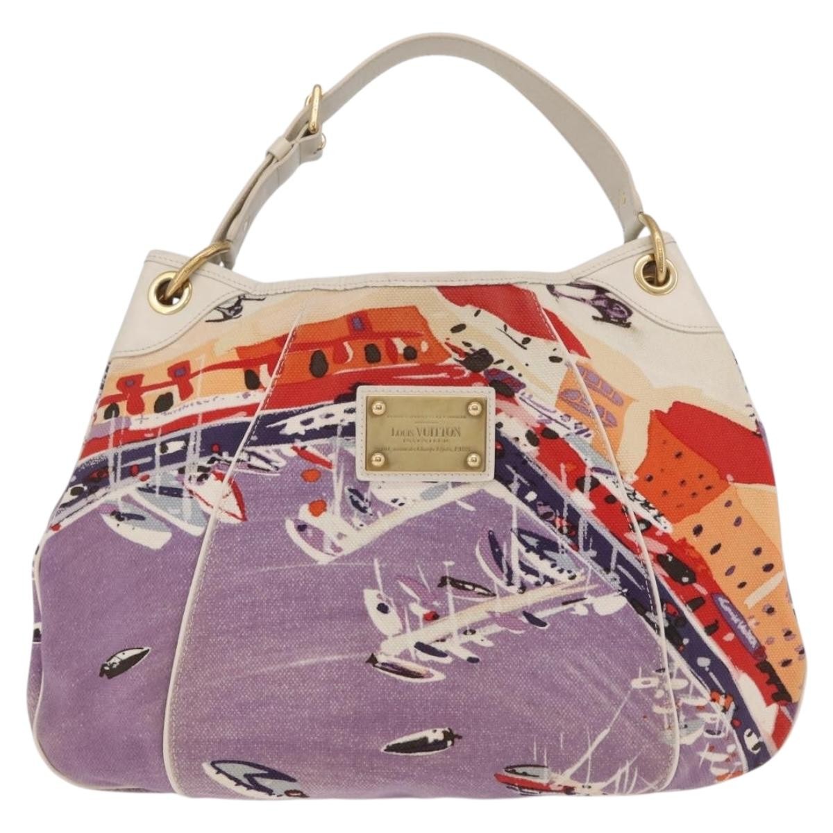Louis Vuitton Galliera Riviera Cruise Canvas Purple Canvas Handbag (Pre-Owned)