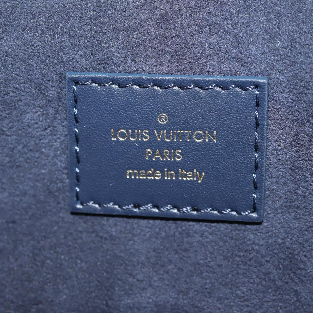 Louis Vuitton Vanity Case Monoglam Jacquard Canvas Navy Canvas Clutche & Pouche Bag (Pre-Owned)