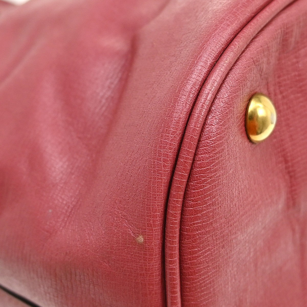 Gucci Bright Bit Convertible Tote Leather Red Leather Tote Bag Bag (Pre-Owned)