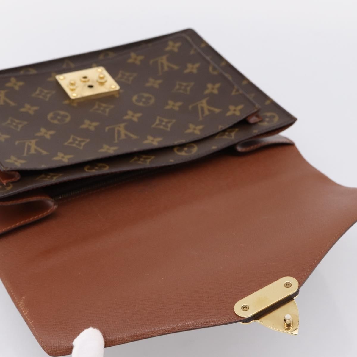 Louis Vuitton Monceau Monogram Canvas Brown Canvas Handbag (Pre-Owned)