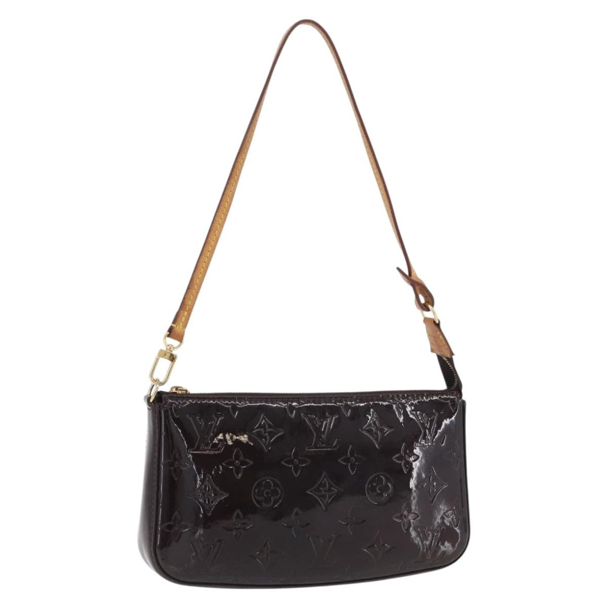 Louis Vuitton Lexington Pochette Monogram Vernis Brown Patent_Leather Clutche & Pouche Bag (Pre-Owned)