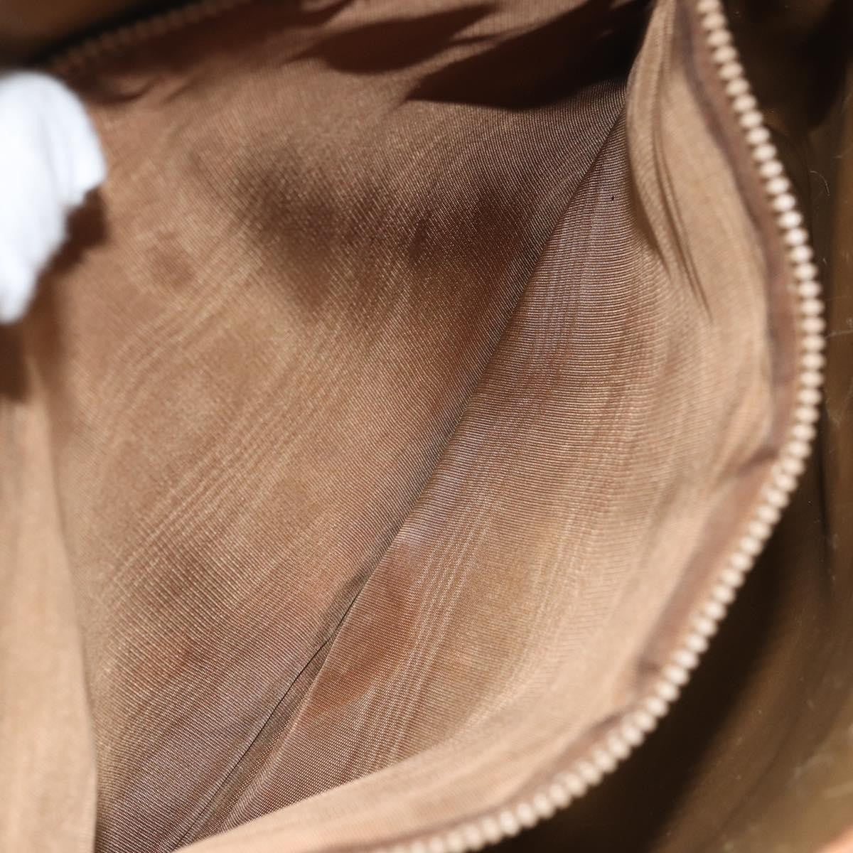 Celine Vintage Macadam Canvas Brown Canvas Shoulder Bag Bag (Pre-Owned)