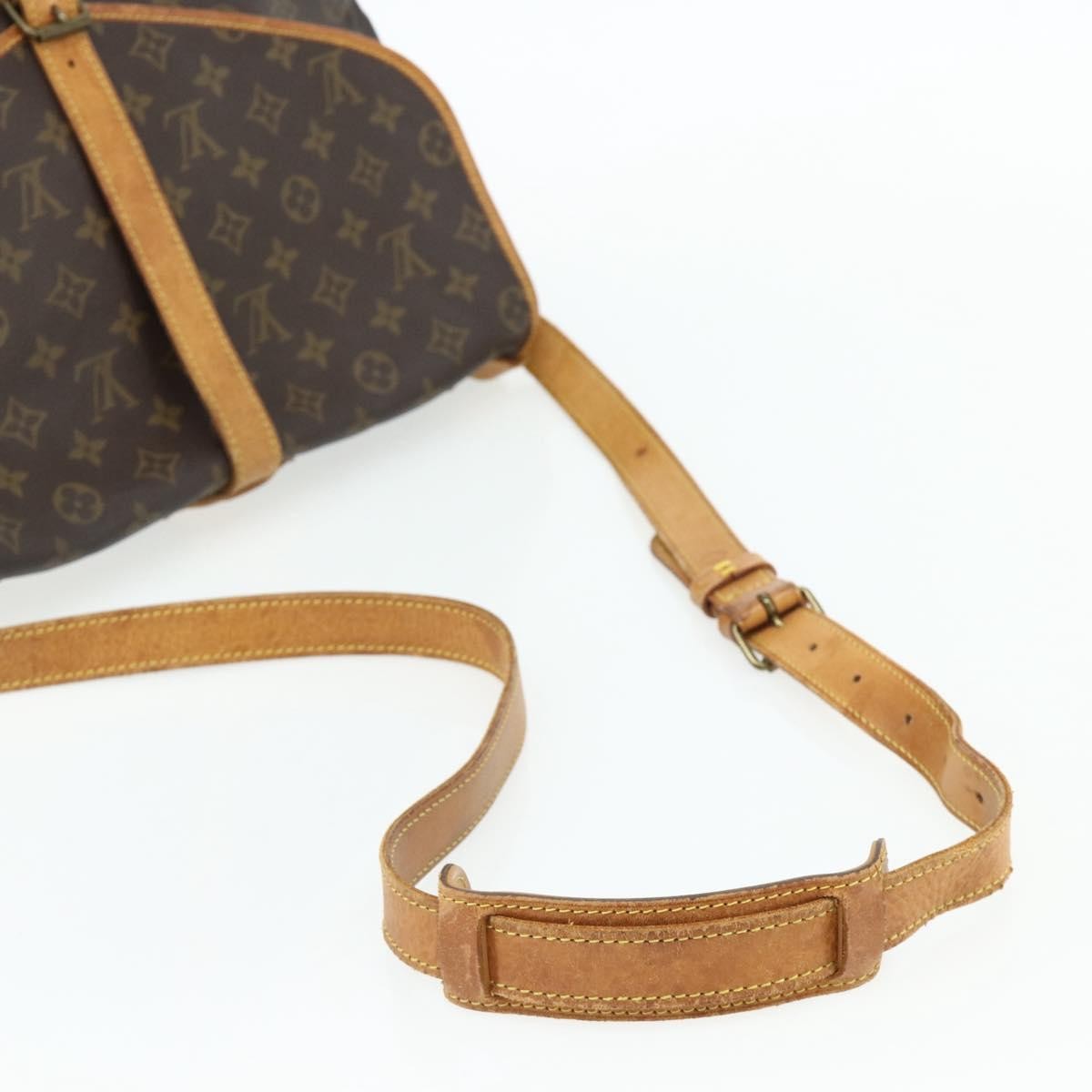 Louis Vuitton Saumur Monogram Canvas Brown Canvas Shoulder Bag Bag (Pre-Owned)