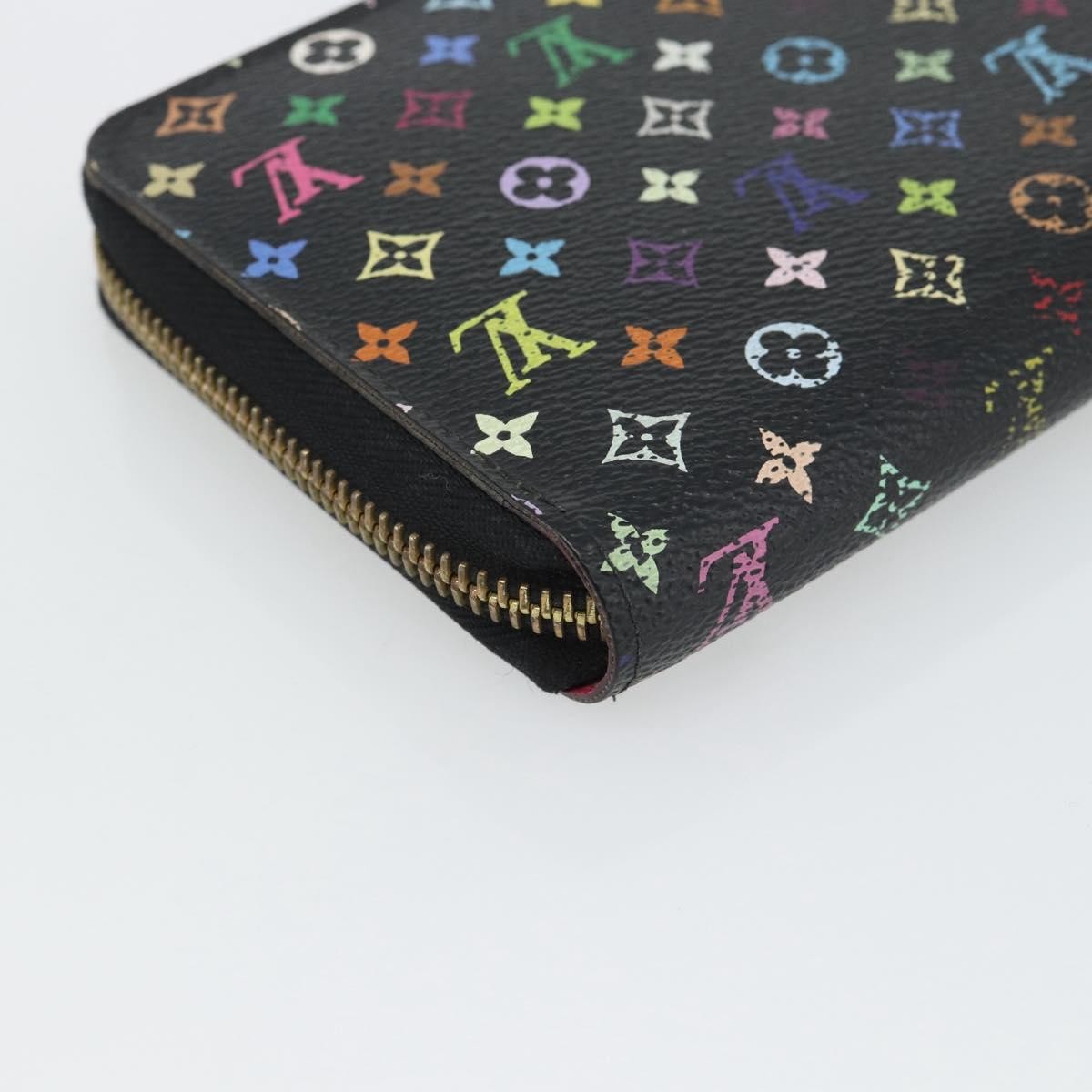 Louis Vuitton Aerogram Zippy Leather Black Canvas Wallets Accessory (Pre-Owned)