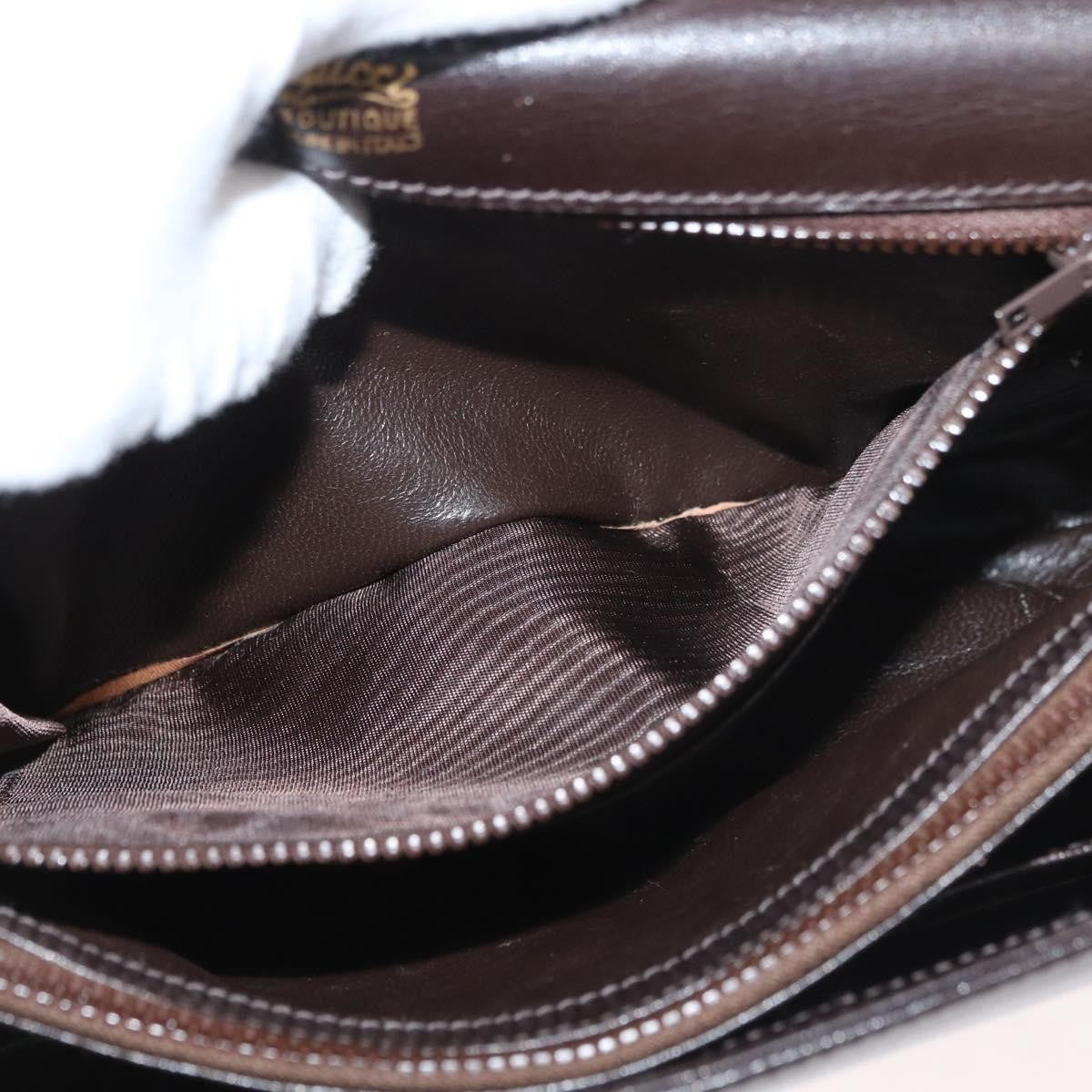 Gucci Vintage Leather Brown Leather Shoulder Bag Bag (Pre-Owned)
