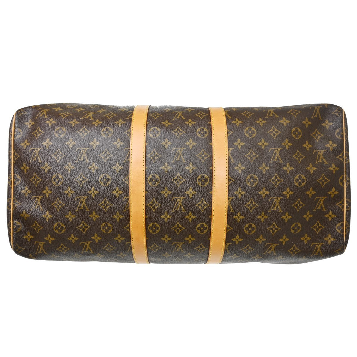 Louis Vuitton Keepall Monogram Brown Canvas Travel Bag Bag (Pre-Owned)