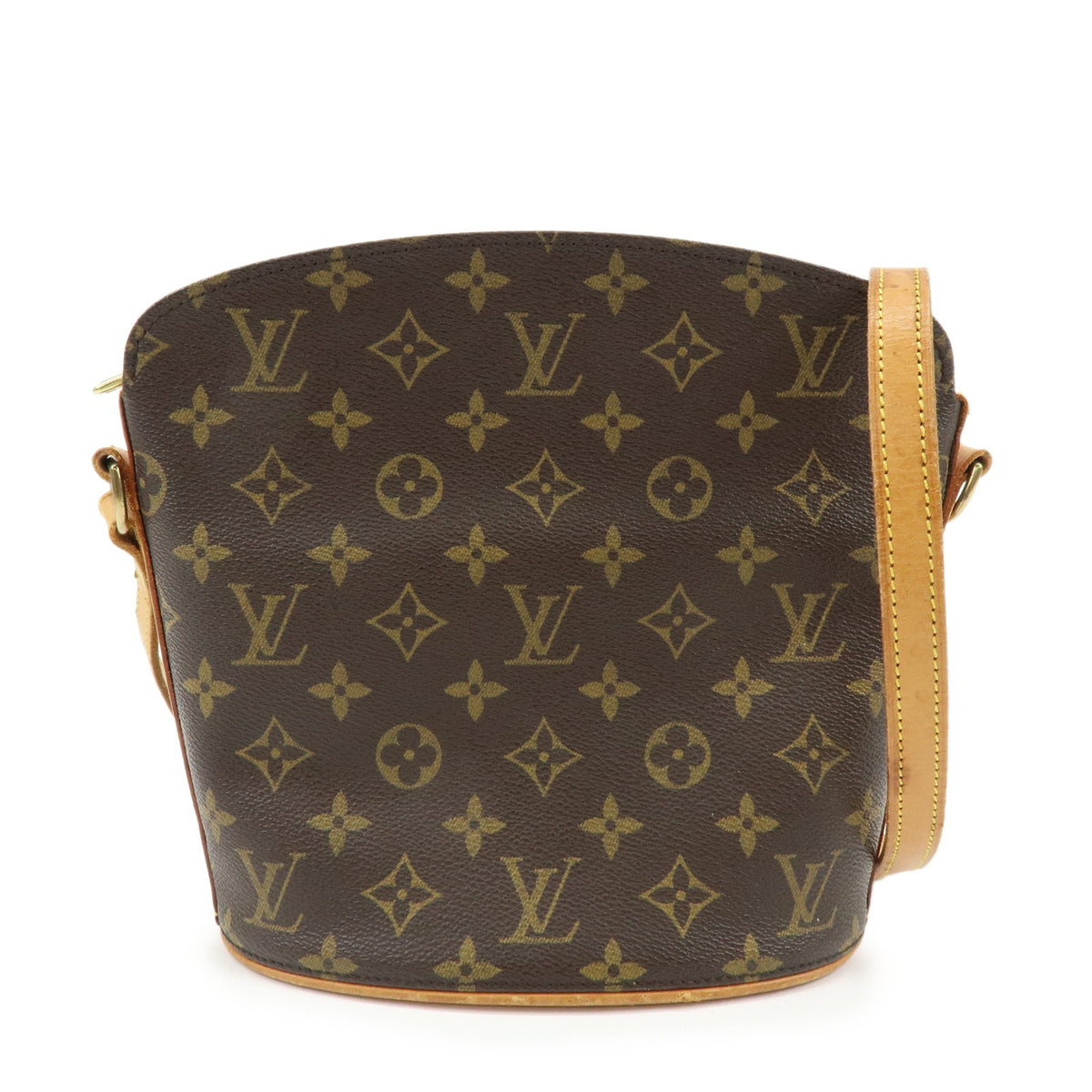 Louis Vuitton Drouot Monogram Canvas Brown Canvas Shoulder Bag Bag (Pre-Owned)