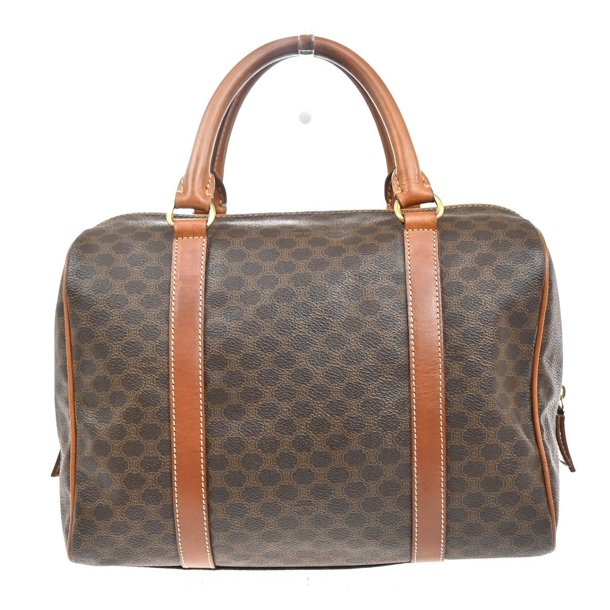 Celine Macadam Macadam With Leather Brown Pvc Handbag (Pre-Owned)
